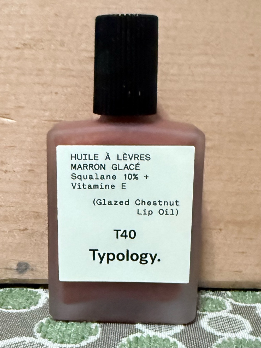 Typology Glazed Chestnut (Marron Glacé) Lip Oil T40 - Brown
